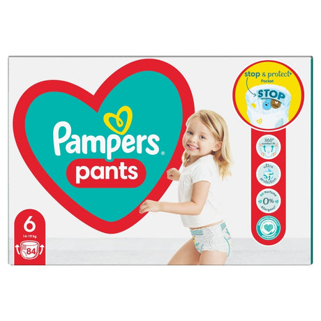 Produkt PAMPERS Pieluchy Pieluchomajtki PAMPERS Mega Box 6 (14-19 kg) 84 szt 031622