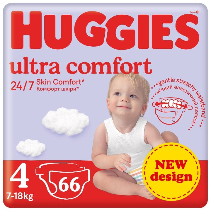 Produkt HUGGIES Pieluchy Pieluchy HUGGIES Ultra Comfort rozmiar 4 (8-14kg) 66 szt 032720