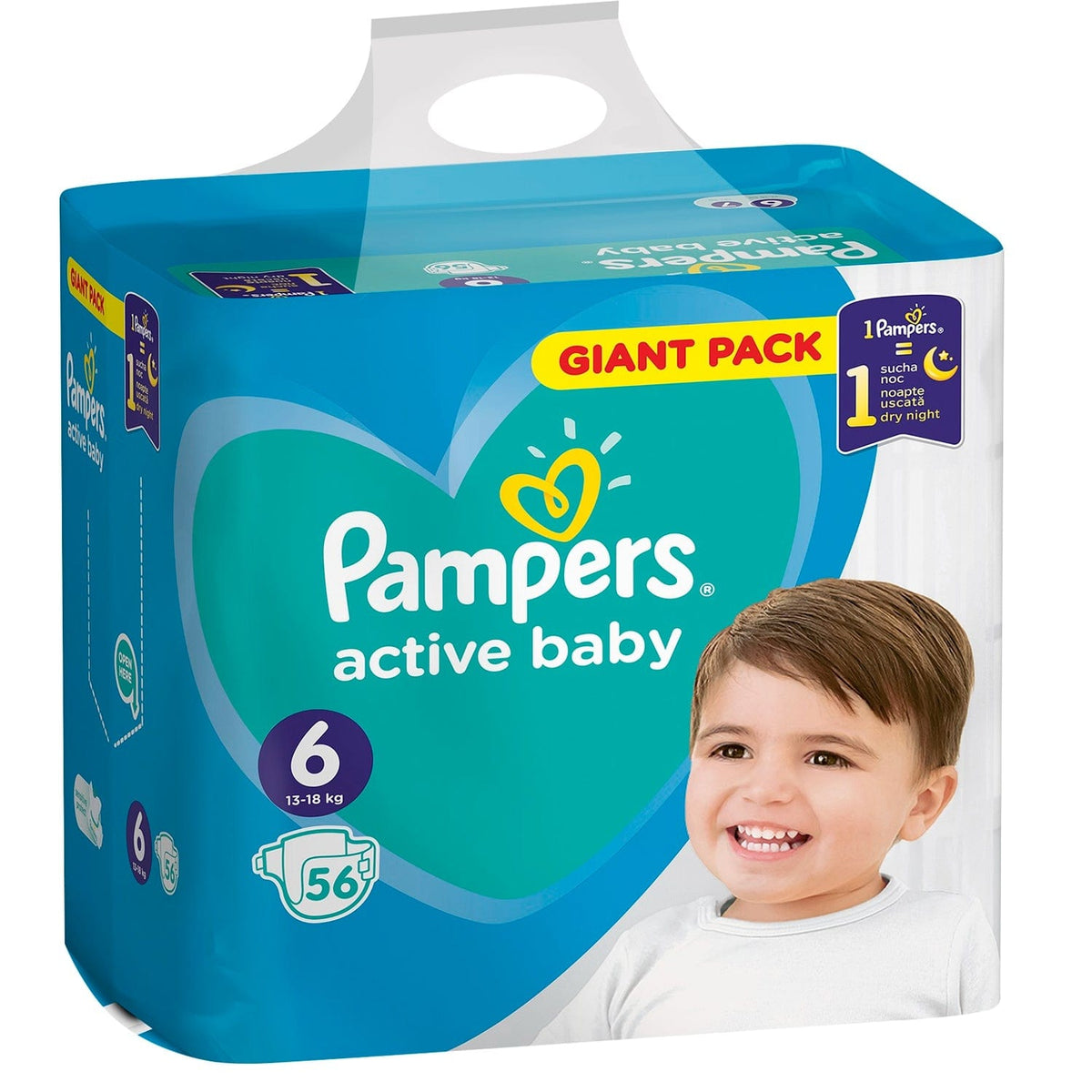 Produkt PAMPERS Pieluchy Pieluchy PAMPERS Extra Large 6 56 szt. 021882