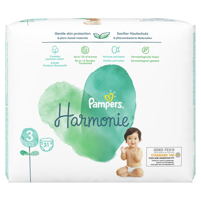 Produkt PAMPERS Pieluchy Pieluchy PAMPERS Harmonie rozmiar 3 (6-10kg) 31szt 032408