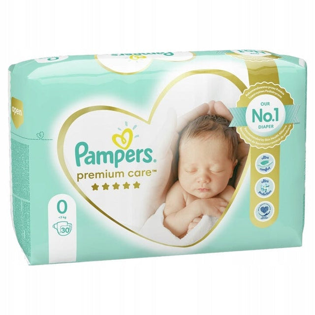 Produkt PAMPERS Pieluchy Pieluchy PAMPERS Premium Care roz 0 (do 3 kg) 30 szt 013144