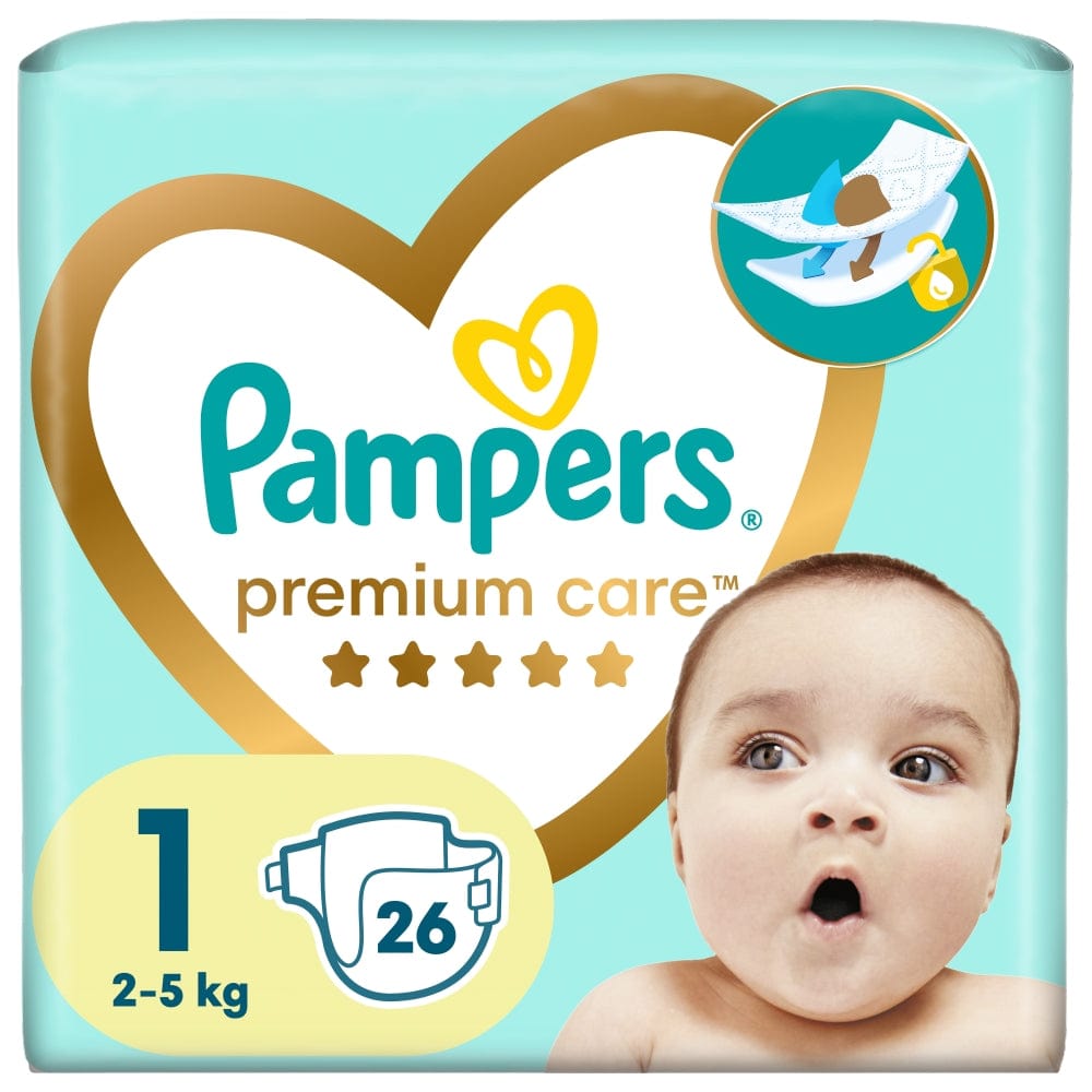 Produkt PAMPERS Pieluchy Pieluchy PAMPERS Premium Care roz 1 (2-5 kg) 26 szt 032411