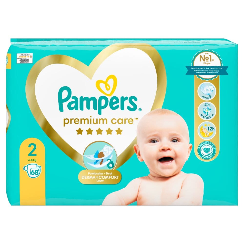 Produkt PAMPERS Pieluchy Pieluchy PAMPERS Premium Care roz 2 (4-8 kg) Mini 68 szt. 023006