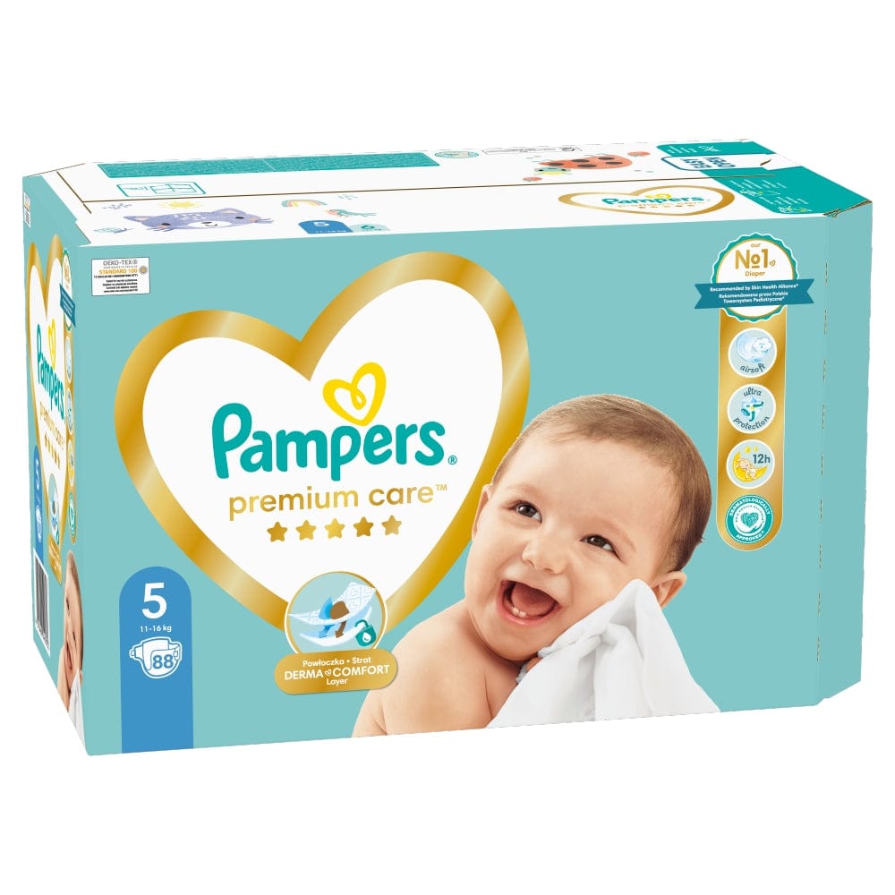Produkt PAMPERS Pieluchy Pieluchy PAMPERS Premium Care roz 5 (11-16 kg) Junior 88 szt. 014613