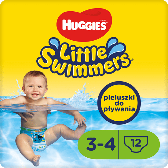 Produkt HUGGIES Pieluchy Pieluszki HUGGIES Little Swimmers rozmiar 3-4 (7-15 kg) 12 szt 002522