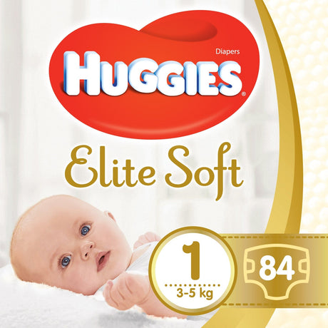 Produkt HUGGIES Pieluszki HUGGIES Elite Soft Newborn rozmiar 1 (3-5kg) 84 szt 045997