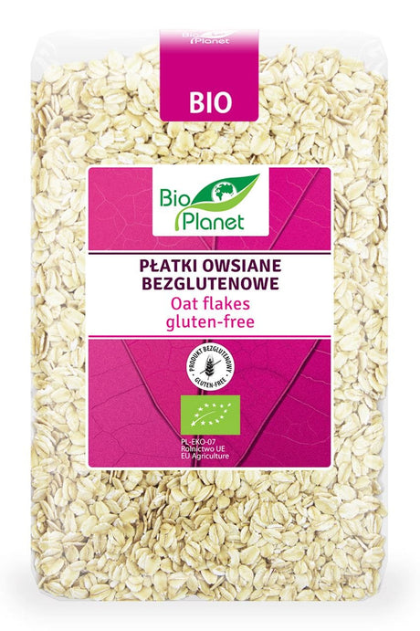 Produkt BIO PLANET Płatki Bio Planet Płatki owsiane bezglutenowe 1 kg Bio 047189