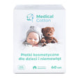 Produkt MEDICAL COTTON Płatki kosmetyczne Płatki kosmetyczne MEDICAL COTTON dla dzieci i niemowląt 60szt 052372