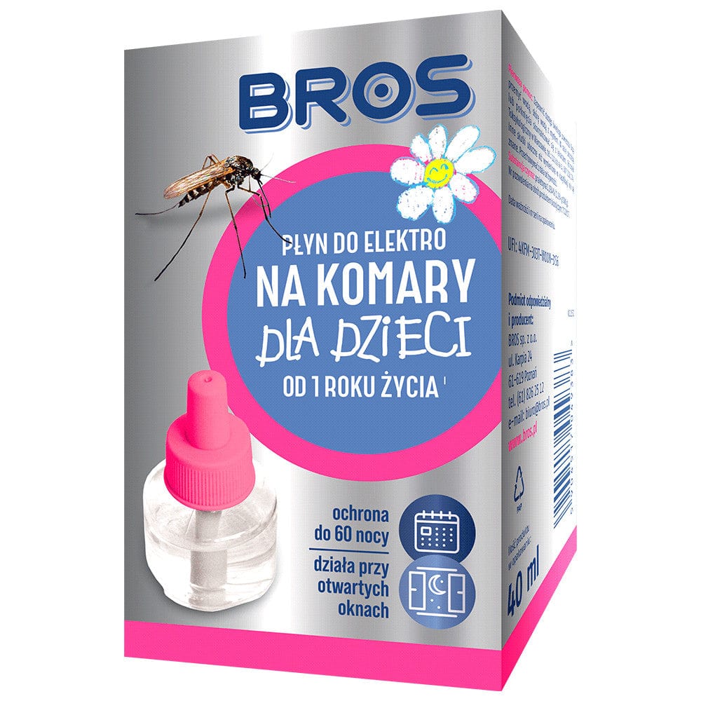 Produkt BROS Płyn do elektro na komary BROS dla dzieci od 1 roku 60 nocy 40 ml 045920