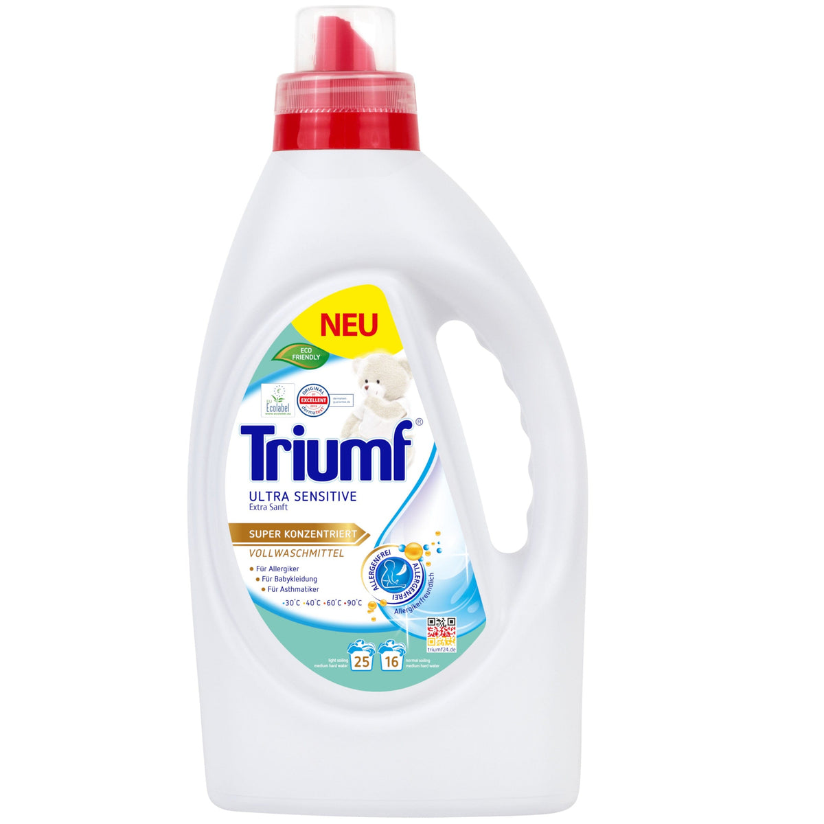 Produkt TRIUMF Płyn do prania TRIUMF Ultra Sensitive koncentrat 16 prań 1 l 017927