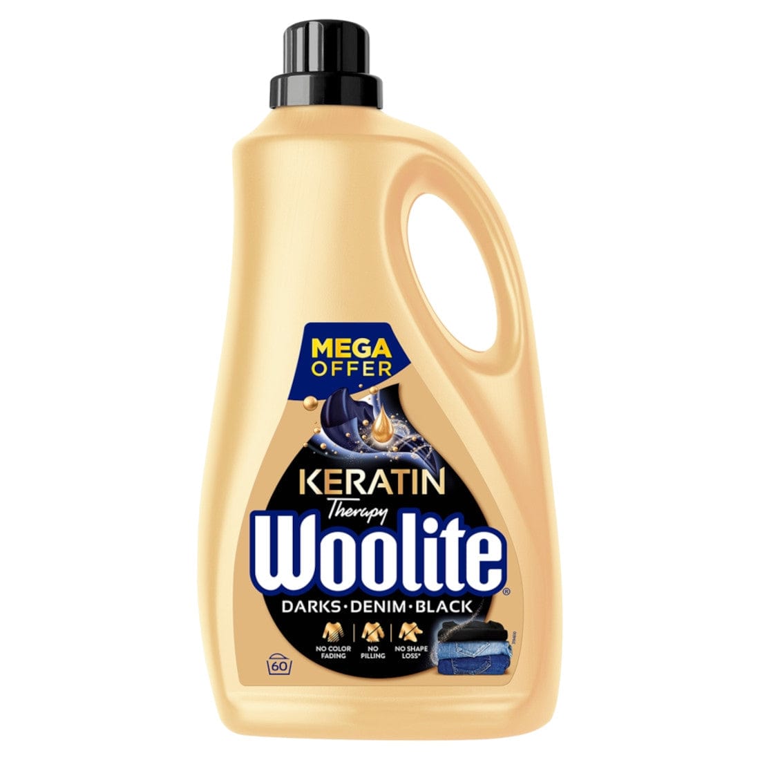 Produkt WOOLITE Płyn do prania WOOLITE Keratin Therapy Black 60 prań 3,6 l 024441