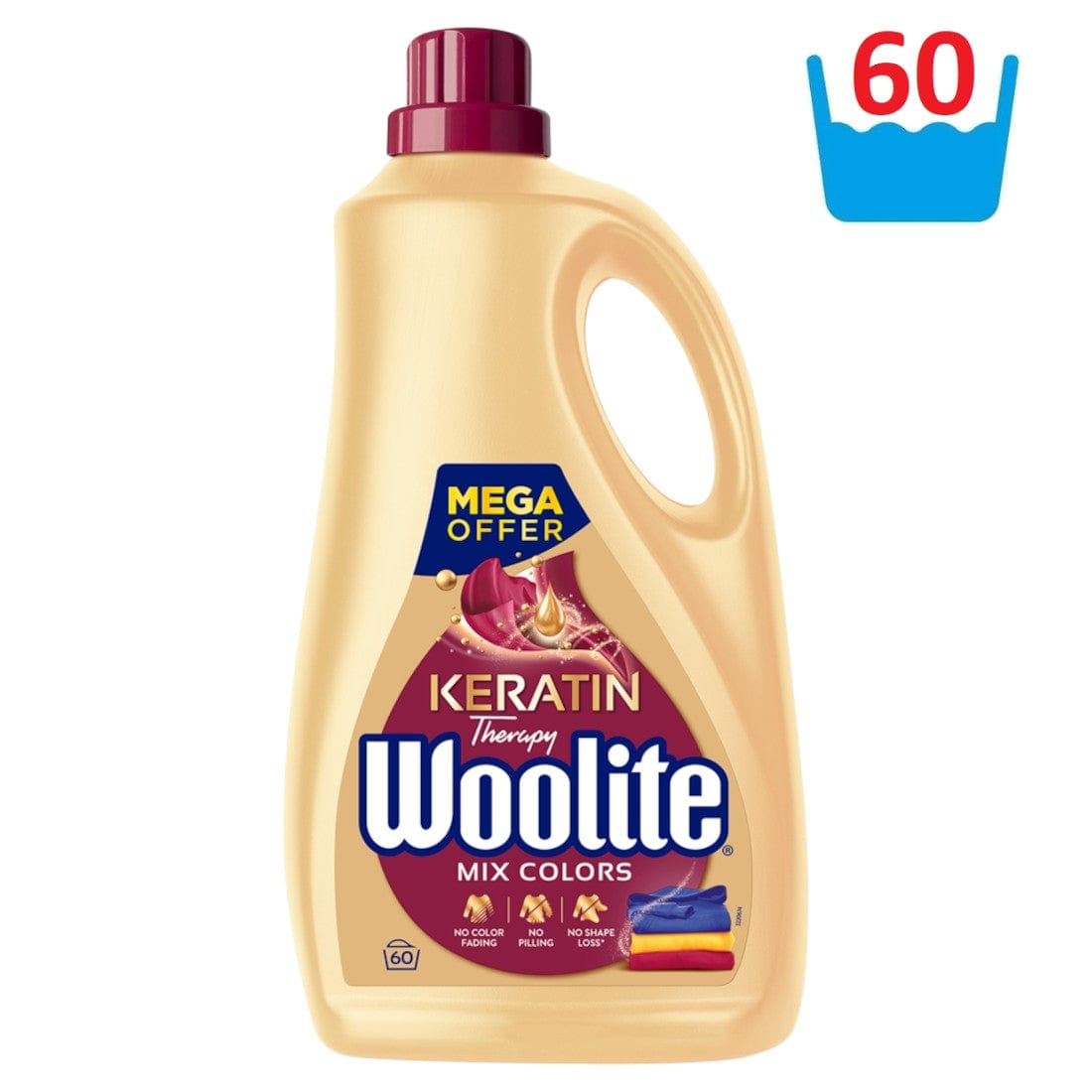 Produkt WOOLITE Płyn do prania WOOLITE Keratin Therapy Color 60 prań 3,6 l 038845