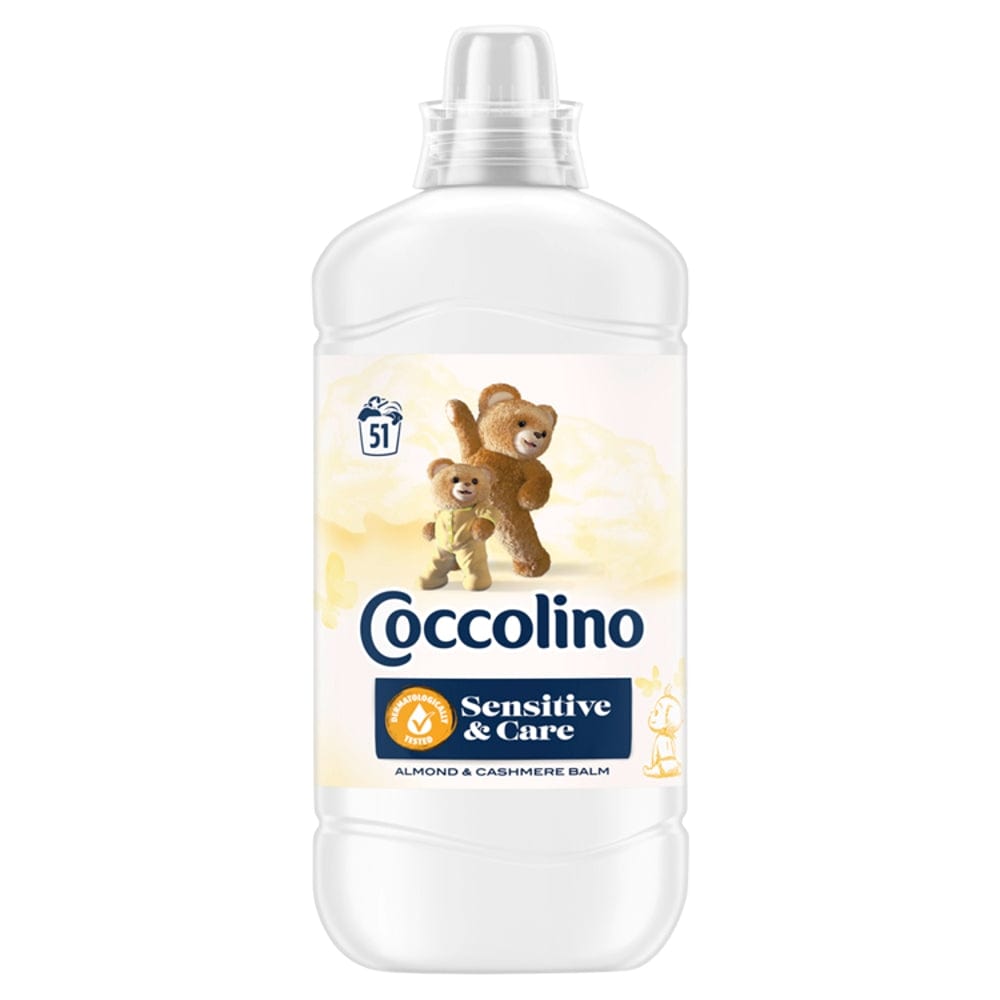 Produkt COCCOLINO Płyny do płukania Płyn do płukania COCCOLINO Sensitive Almond &amp; Cashmere Balm 51 prań 1,275 l S01879
