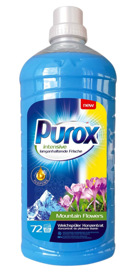 Produkt PUROX Płyny do płukania Płyn do płukania tkanin PUROX Montain Flowers Blue Koncentrat 1,8l 002107