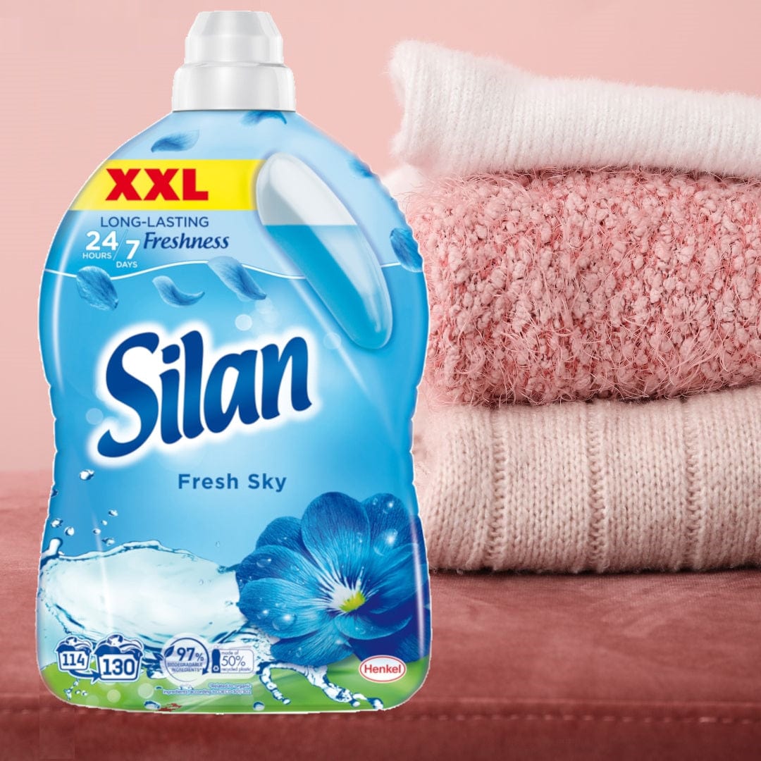 Produkt SILAN Płyny do płukania Płyn do płukania tkanin SILAN Fresh Sky 130 prań 2,86l 001879