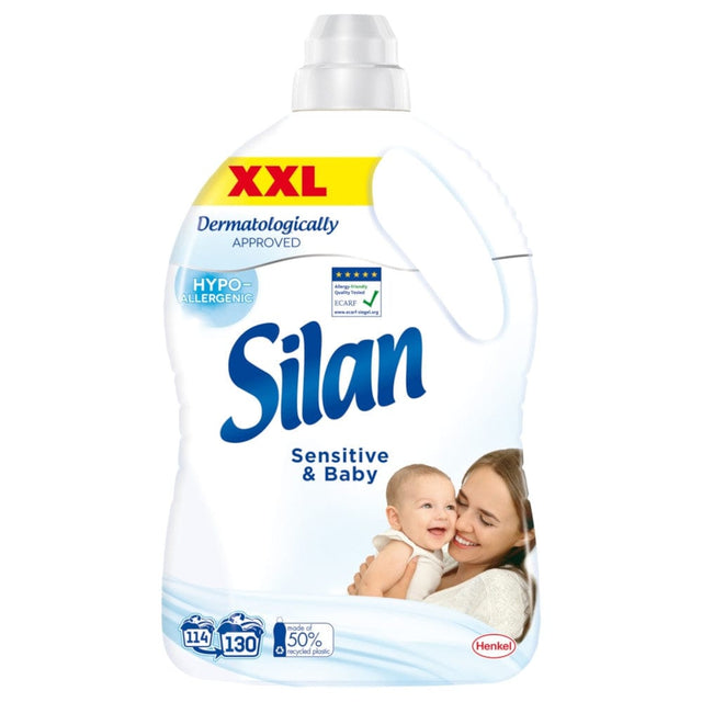 Produkt SILAN Płyny do płukania Płyn do płukania tkanin SILAN Sensitive & Baby 130 prań 2,86l 001882