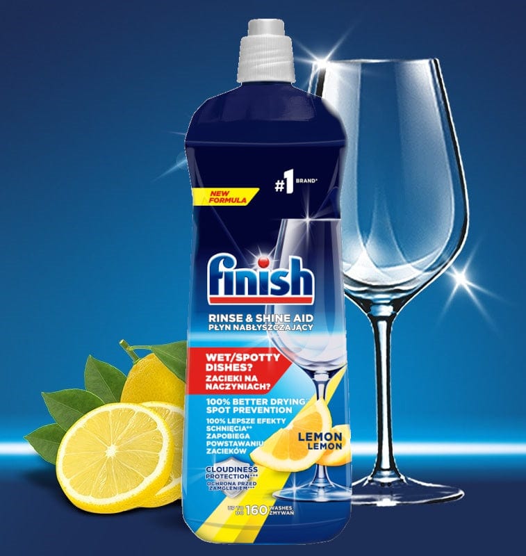 Produkt FINISH płyny do zmywarki Płyn nabłyszczający do zmywarki FINISH Shine&Protect cytrynowy 800ml 014219