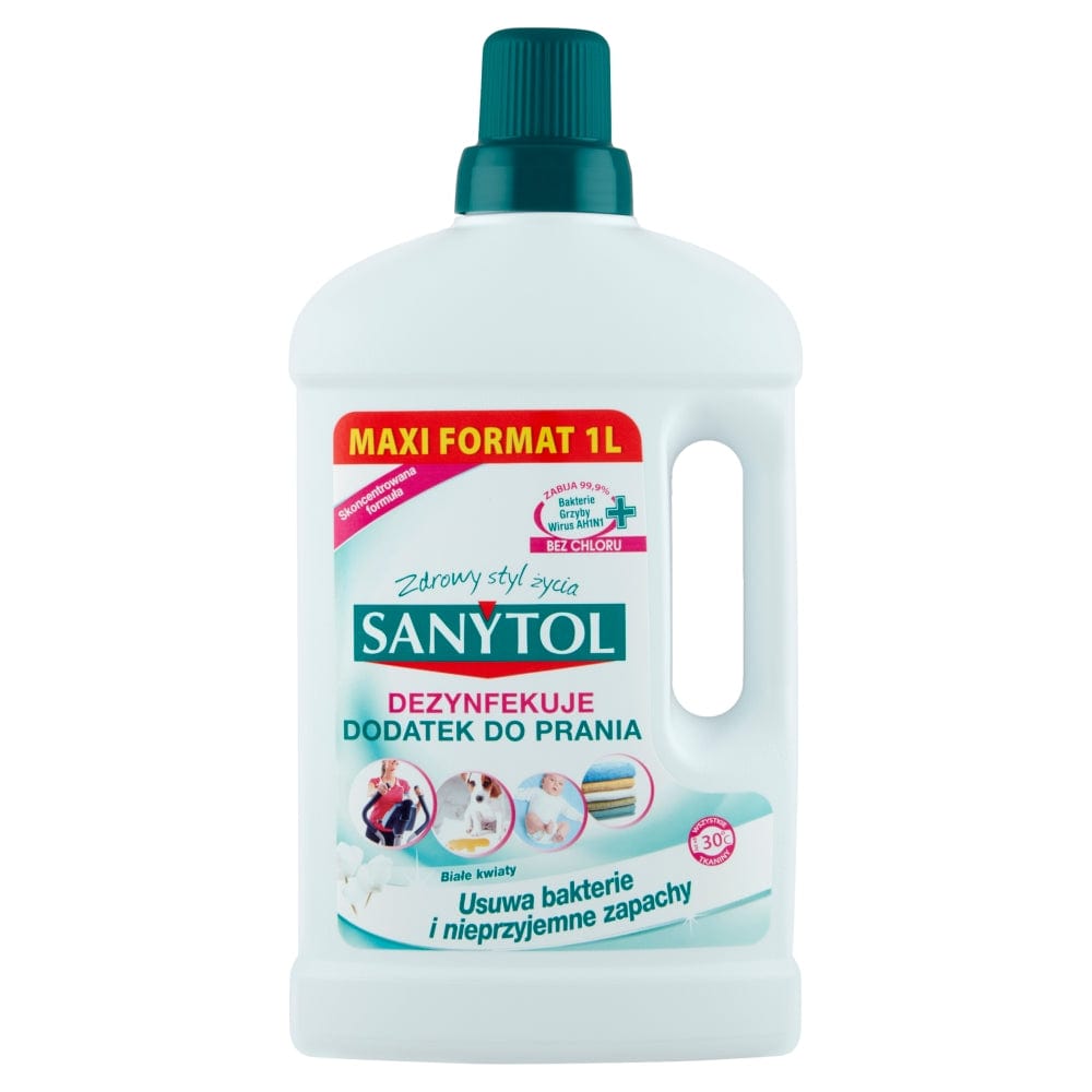 Produkt SANYTOL Płyny i żele do prania 3x Dodatek dezynfekujący do prania SANYTOL białe kwiaty 1 l K_S01252_3