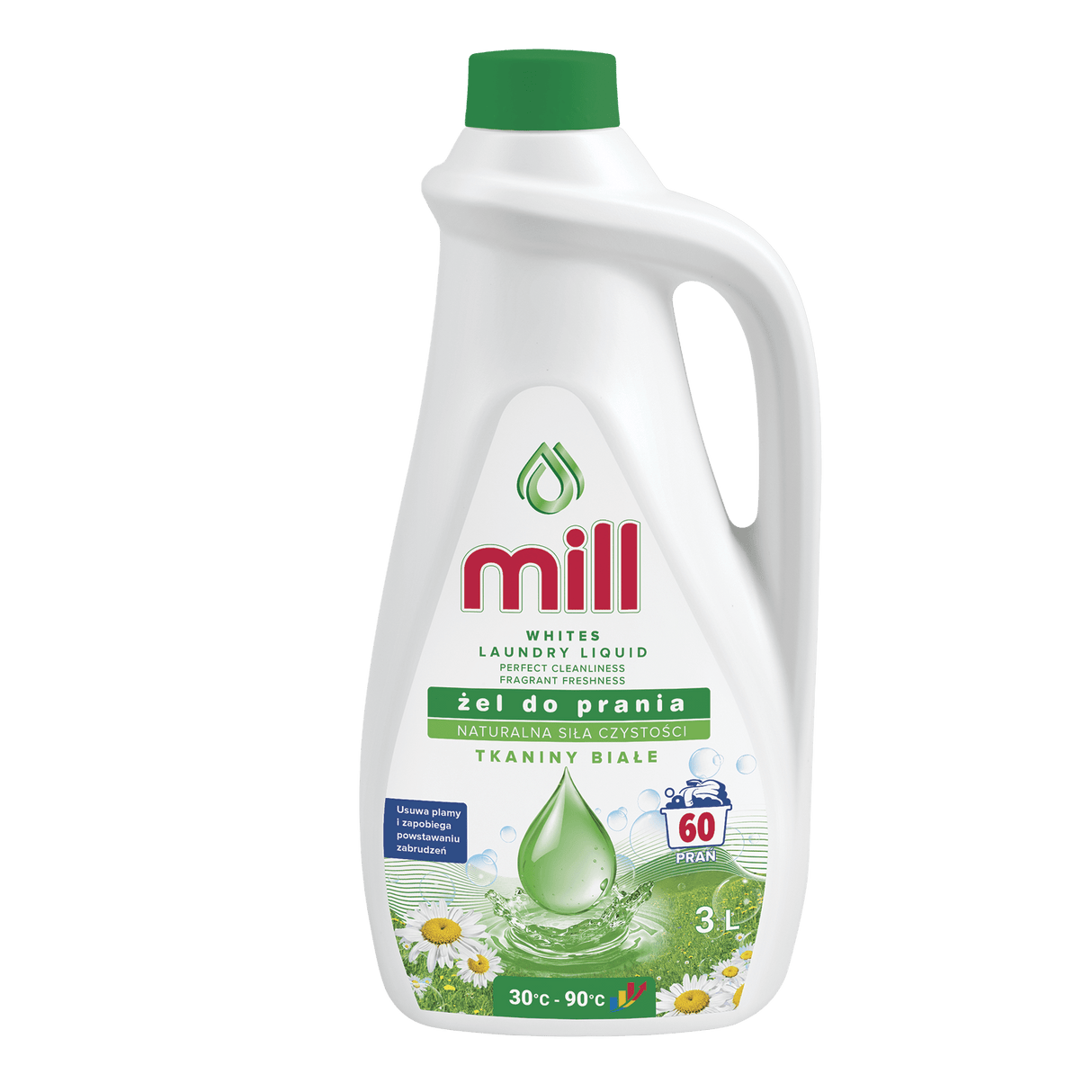 Produkt MILL Płyny i żele do prania MILL 3l Uniwersalny żel do prania białych kolorowych 002084