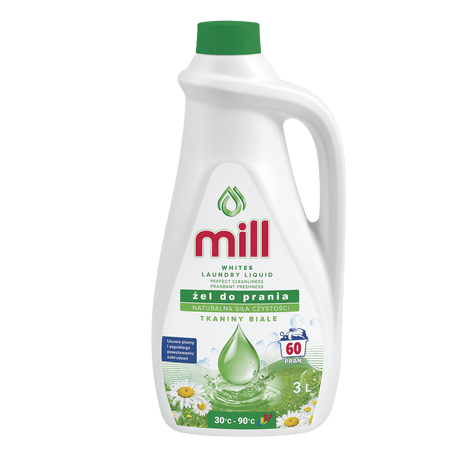 Produkt MILL Płyny i żele do prania MILL 3l Uniwersalny żel do prania białych kolorowych 002084