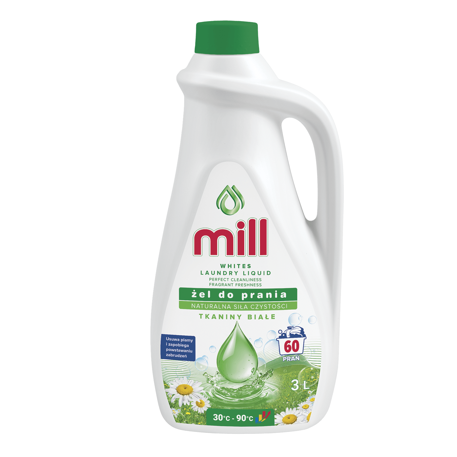 Produkt MILL Płyny i żele do prania MILL 3l Uniwersalny żel do prania białych kolorowych 002084