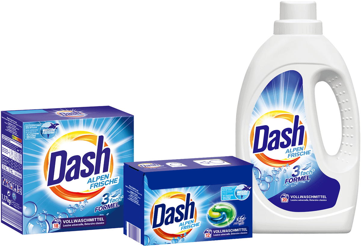 Produkt DASH Płyny i żele do prania Płyn do prania DASH Alpen Frische 20 prań 1,1 l 026058