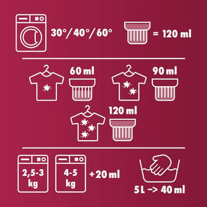 Produkt WOOLITE Płyny i żele do prania Płyn do prania WOOLITE Keratin Therapy biały kolor czarny MIX 60 prań 3x 3,6 l Z00531