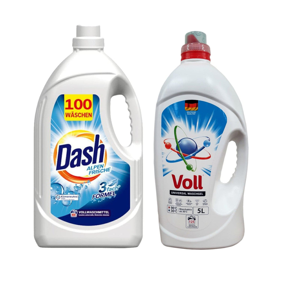 Produkt DASH Płyny i żele do prania Żel do prania uniwersalny VOLL DASH 5l + 5l Z00181