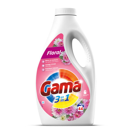 Produkt GAMA Płyny i żele do prania Żel płyn do prania GAMA Floral uniwersalny 66 prań 2,97l 001685