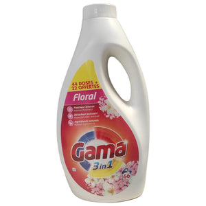 Produkt GAMA Płyny i żele do prania Żel płyn do prania GAMA Floral uniwersalny 66 prań 2,97l 001685