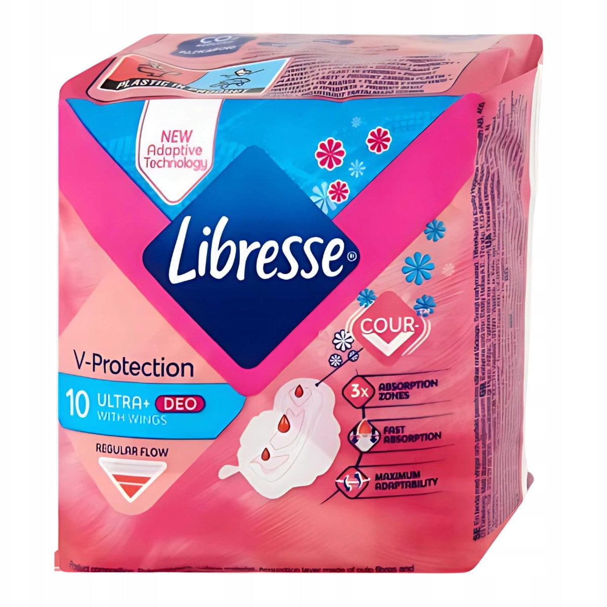 Produkt LIBRESSE Podpaski LIBRESSE Ultra Wing Deo Fresh Normal 10szt 031359