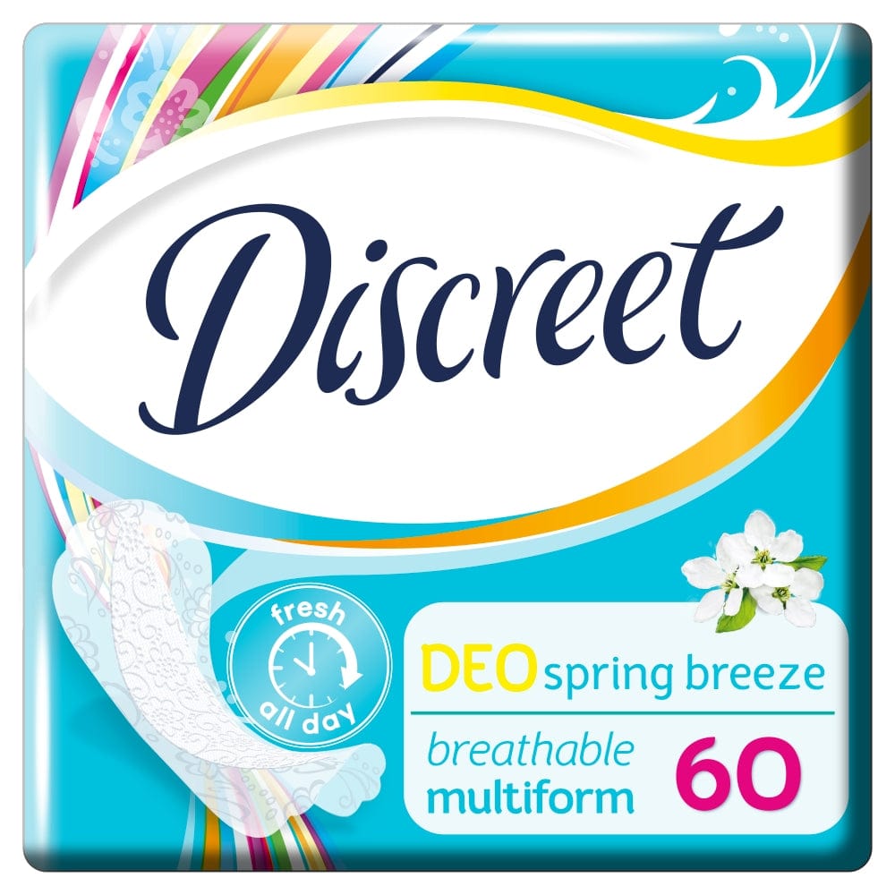 Produkt DISCREET Podpaski Wkładki higieniczne DISCREET Spring Brezze 60szt 019278