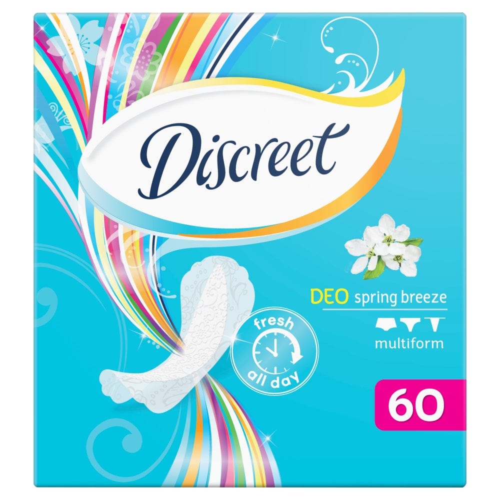 Produkt DISCREET Podpaski Wkładki higieniczne DISCREET Spring Brezze 60szt 019278