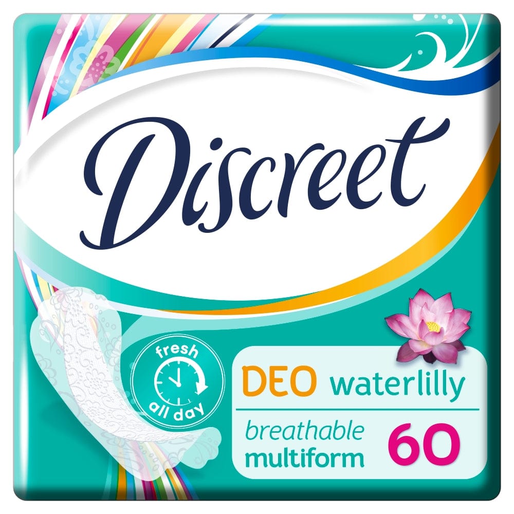 Produkt DISCREET Podpaski Wkładki higieniczne DISCREET Water Lily 60szt 019275