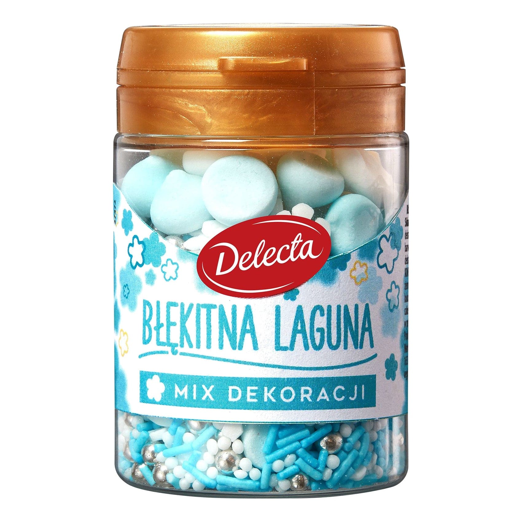 Produkt DELECTA Polewy, lukry i posypki Posypka DELECTA mix dekoracji Błękitna laguna 55 g S01914