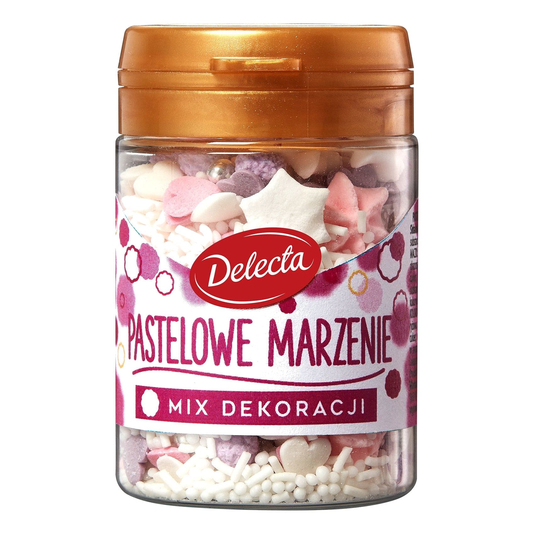 Produkt DELECTA Polewy, lukry i posypki Posypka DELECTA mix dekoracji Pastelowe marzenie 55 g S01913