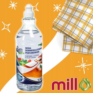 Produkt MILL Pozostałe do prania MILL 1,22l Grapefruit Perfumowana woda demineralizowana o wysokiej czystości 002057