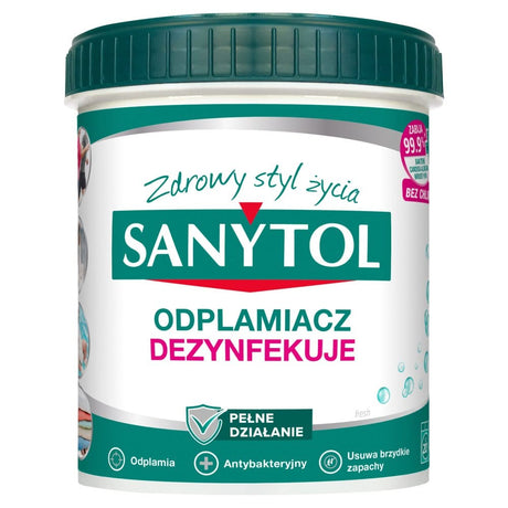 Produkt SANYTOL Pozostałe do prania Odplamiacz w proszku SANYTOL do koloru i białego 450 g 040954