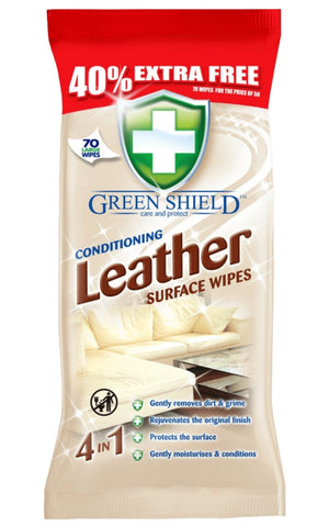 Produkt GREENSHIELD Pozostałe do sprzątania Chusteczki do powierzchni skórzanych GREENSHIELD Shield Leather 70szt 022059