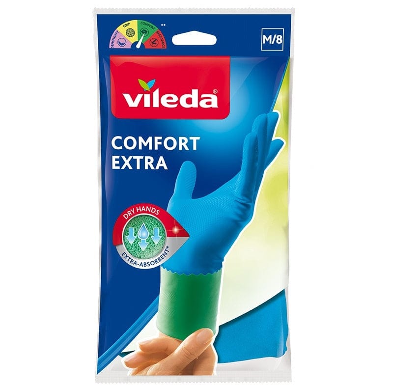 Produkt VILEDA Pozostałe do sprzątania Rękawice gospodarcze gumowe VILEDA Comfort rozmiar M 016735