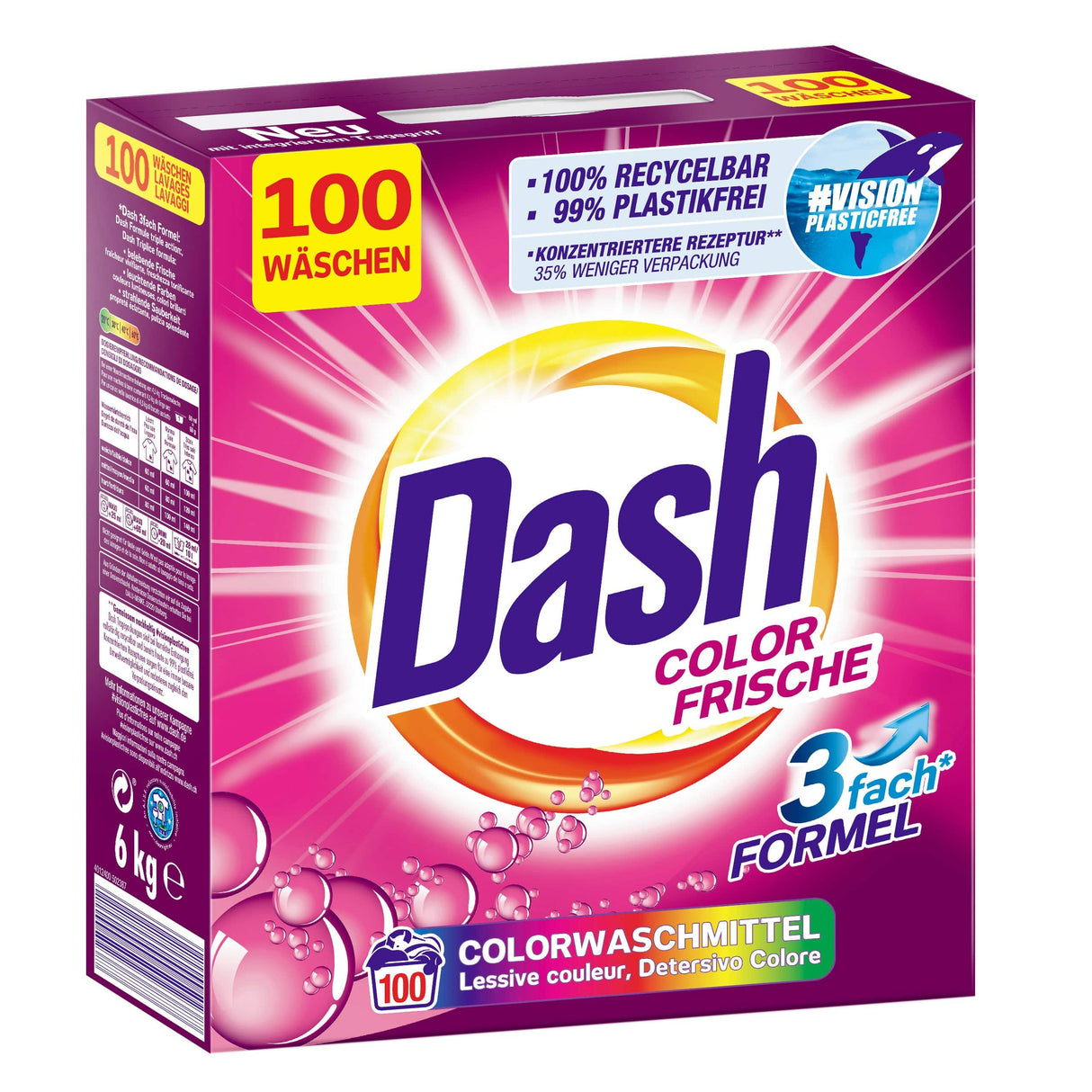 Produkt DASH Proszek do prania DASH Color Frische 100 prań 6 kg 034496