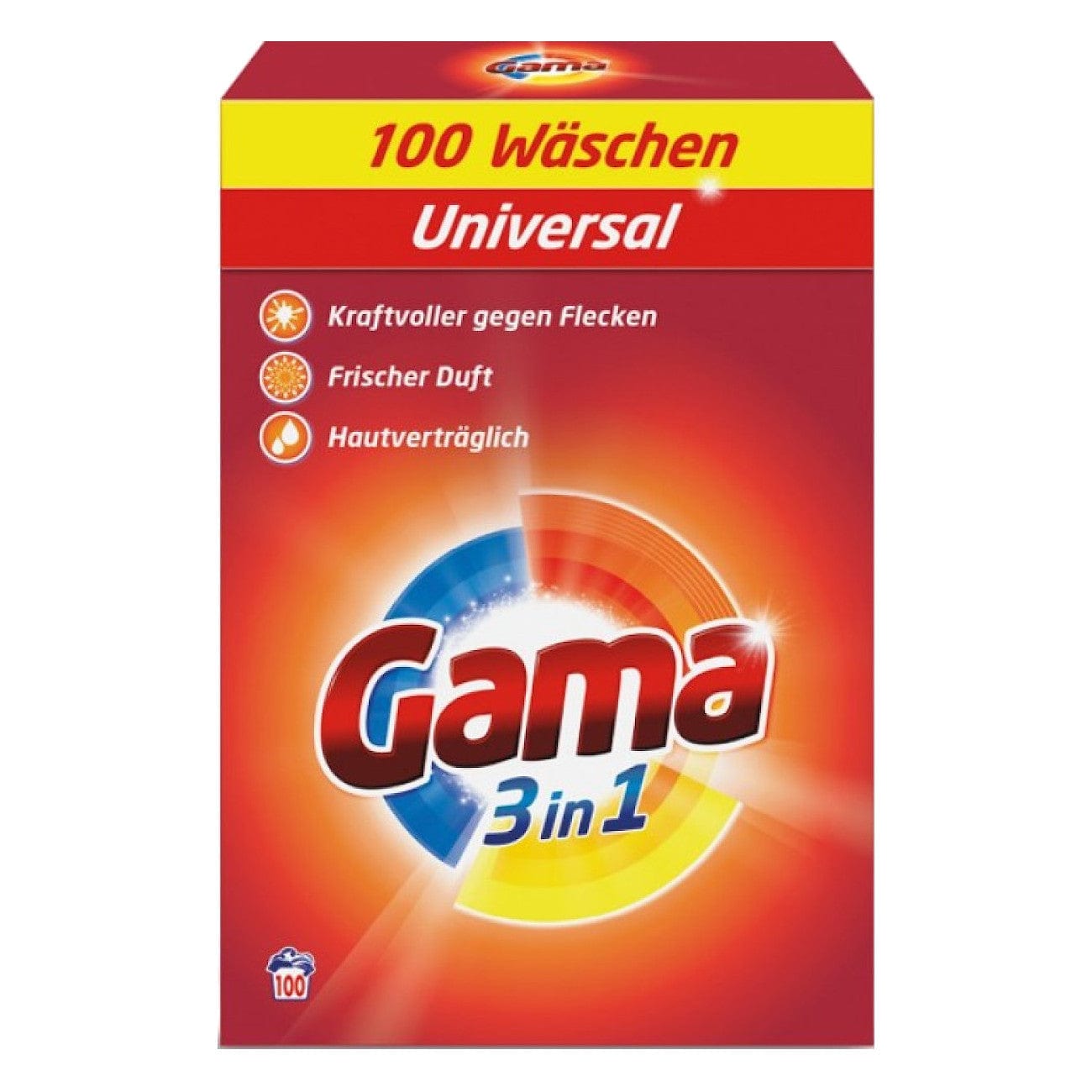 Produkt GAMA Proszek do prania GAMA 3in1 uniwersalny 100 prań 6 kg 000231
