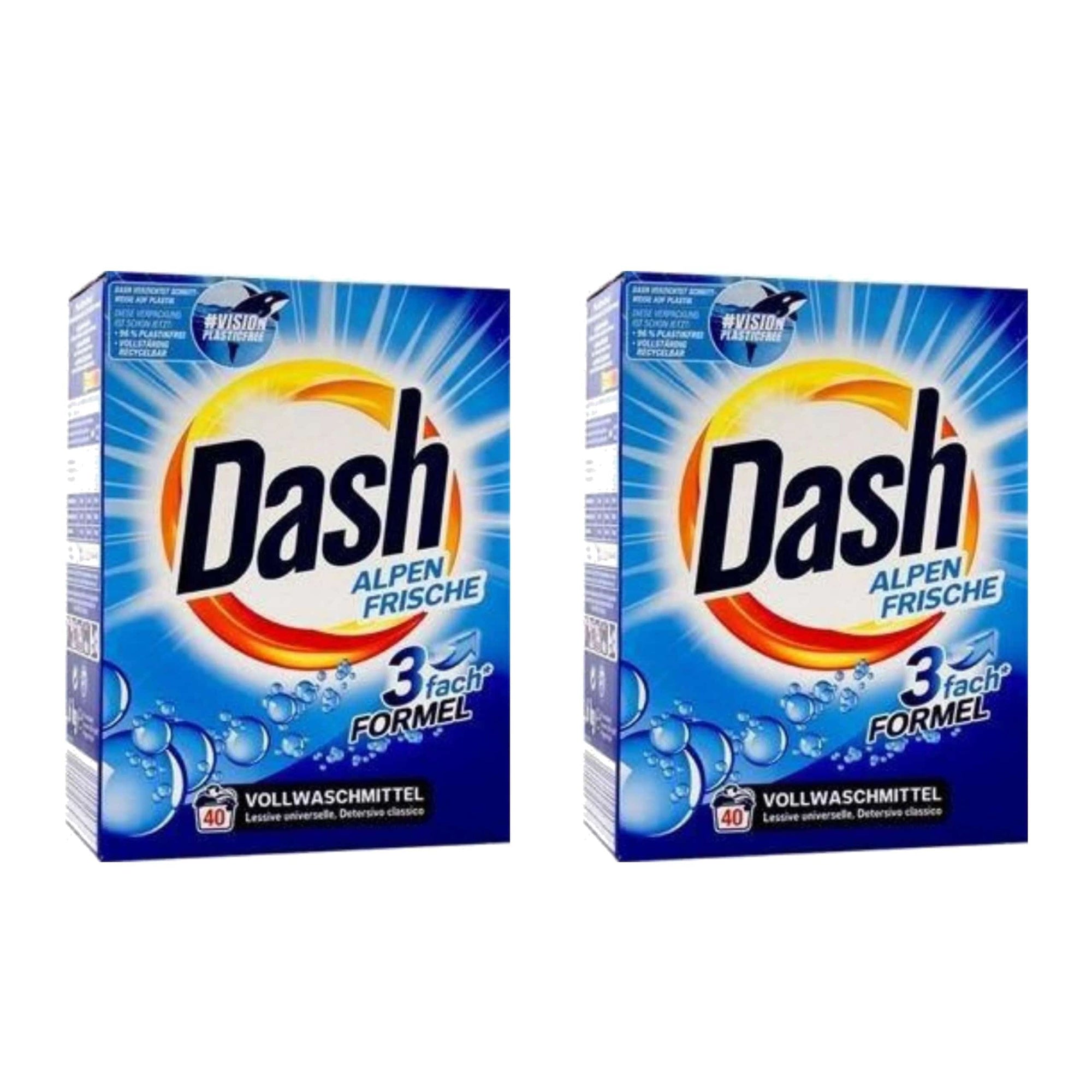 Produkt DASH Proszki do prania 2X Proszek do prania DASH Alpen Frische 40 Prań 2,6 kg K_025182_2