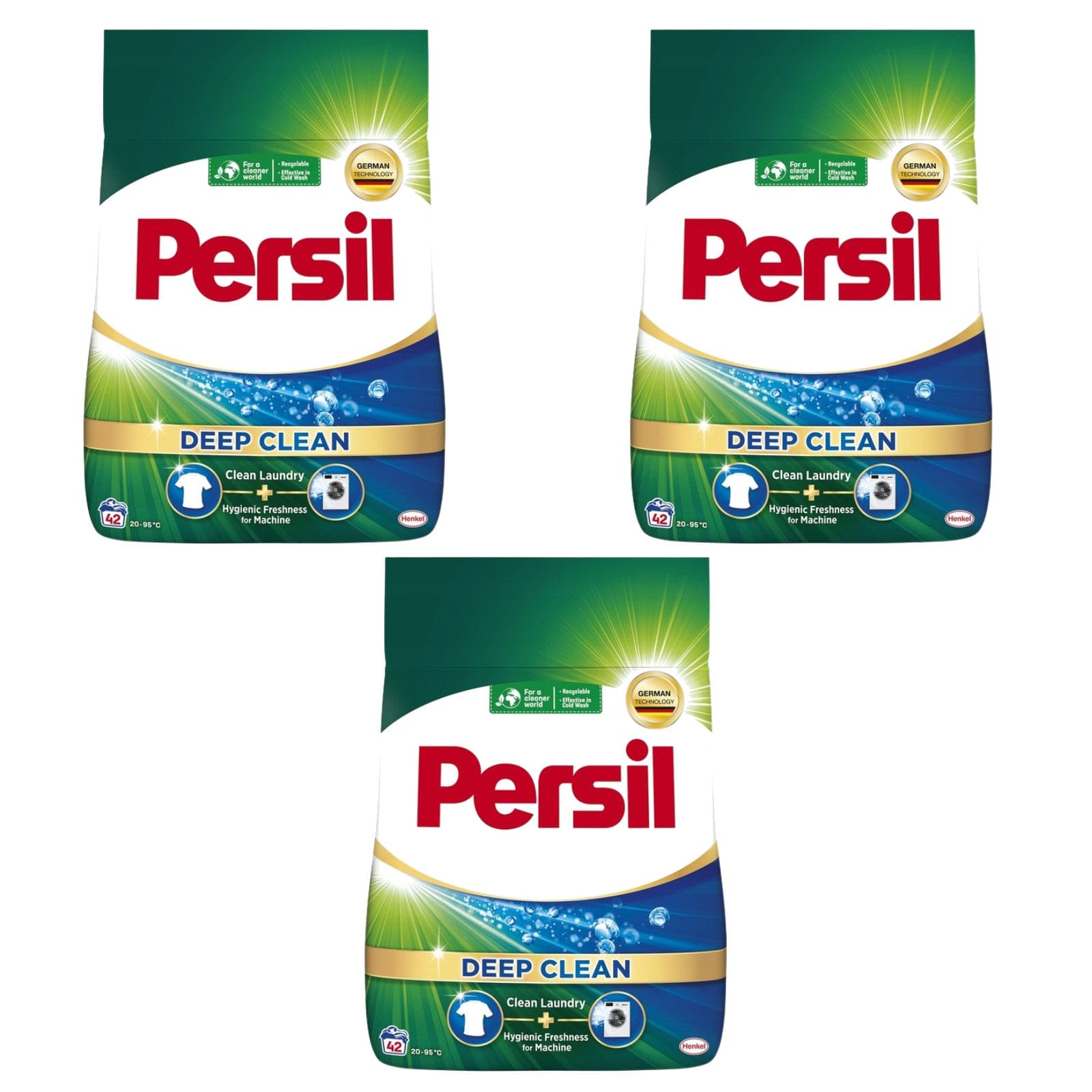 Produkt PERSIL Proszki do prania 3x Proszek do prania białego PERSIL Deep Clean 42 prania 2,52 kg K_036863_3