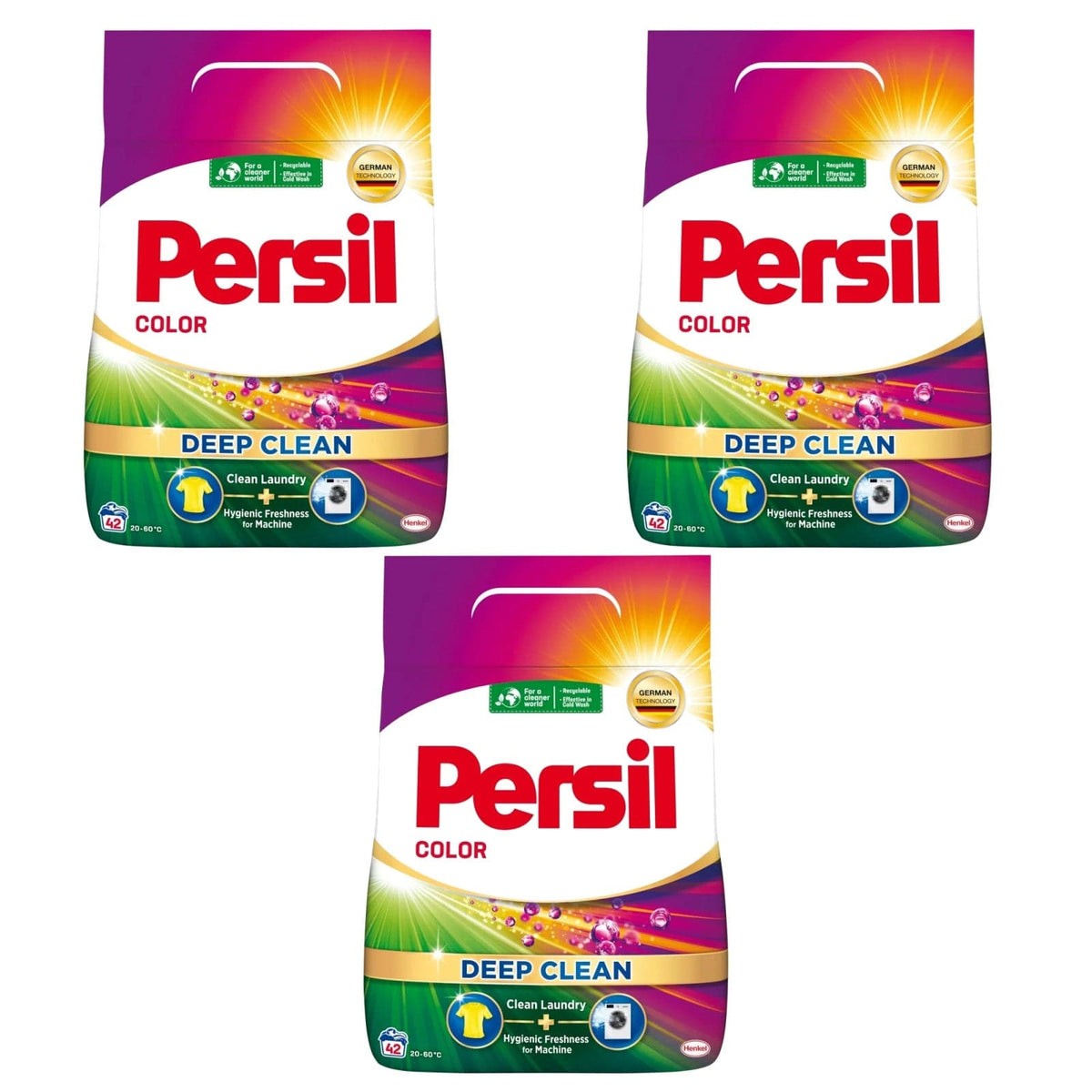 Produkt PERSIL Proszki do prania 3x Proszek do prania koloru PERSIL Deep Clean 42 prania 2,52 kg K_037703_3