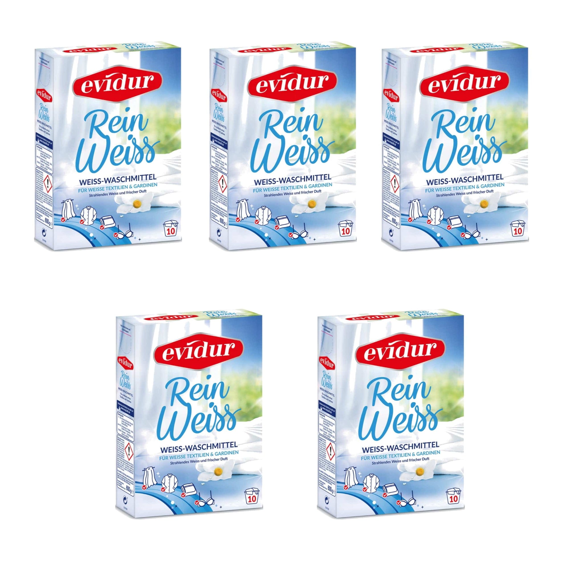 Produkt DALLI Proszki do prania 5x Proszek do firan i białego EVIDUR Rein Weiss 10 prań 600 g K_025383_5