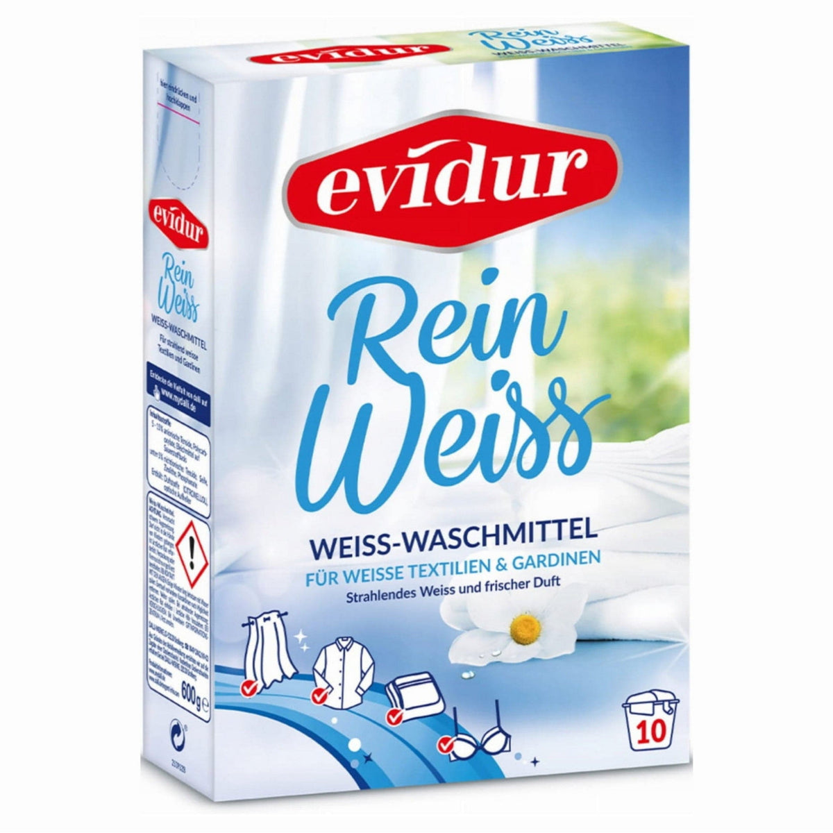 Produkt DALLI Proszki do prania 5x Proszek do firan i białego EVIDUR Rein Weiss 10 prań 600 g K_025383_5
