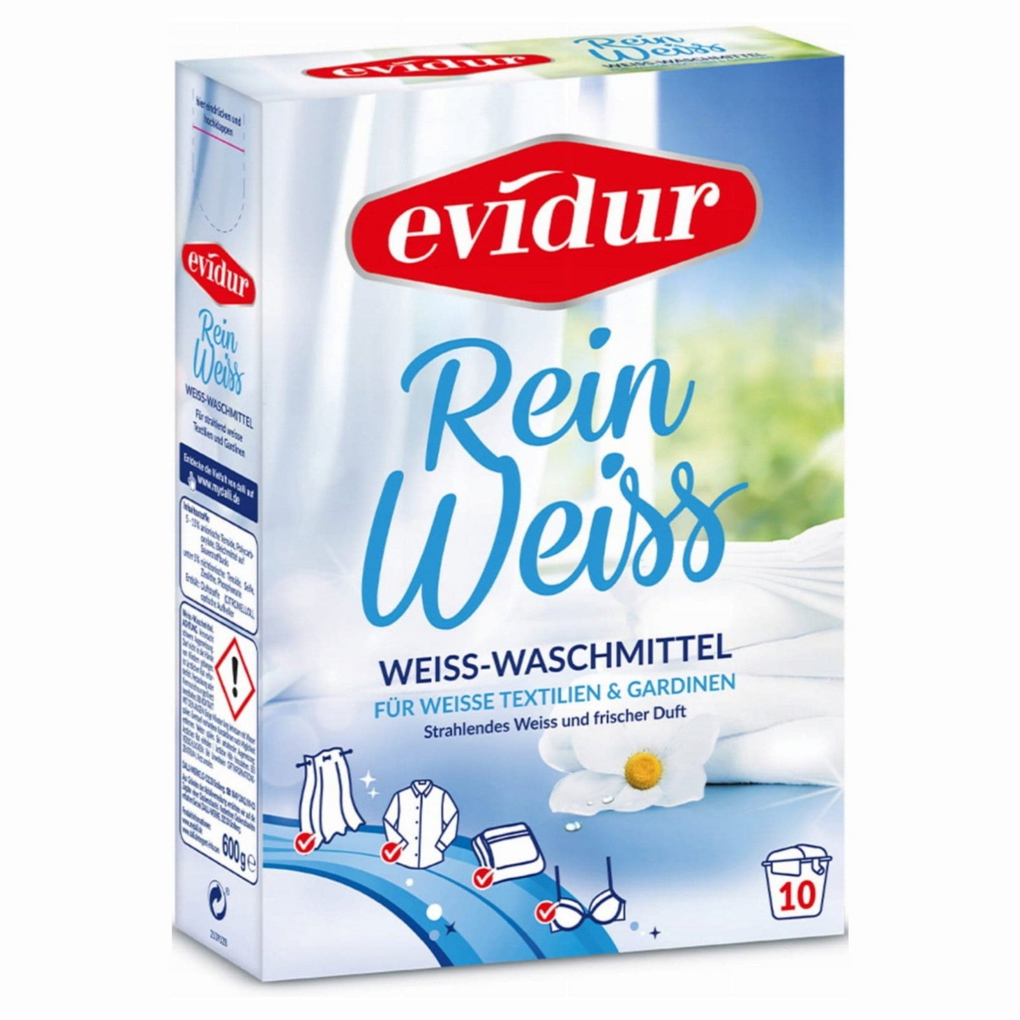 Produkt EVIDUR Proszki do prania Proszek do firan i białego EVIDUR Rein Weiss 10 prań 600 g 025383
