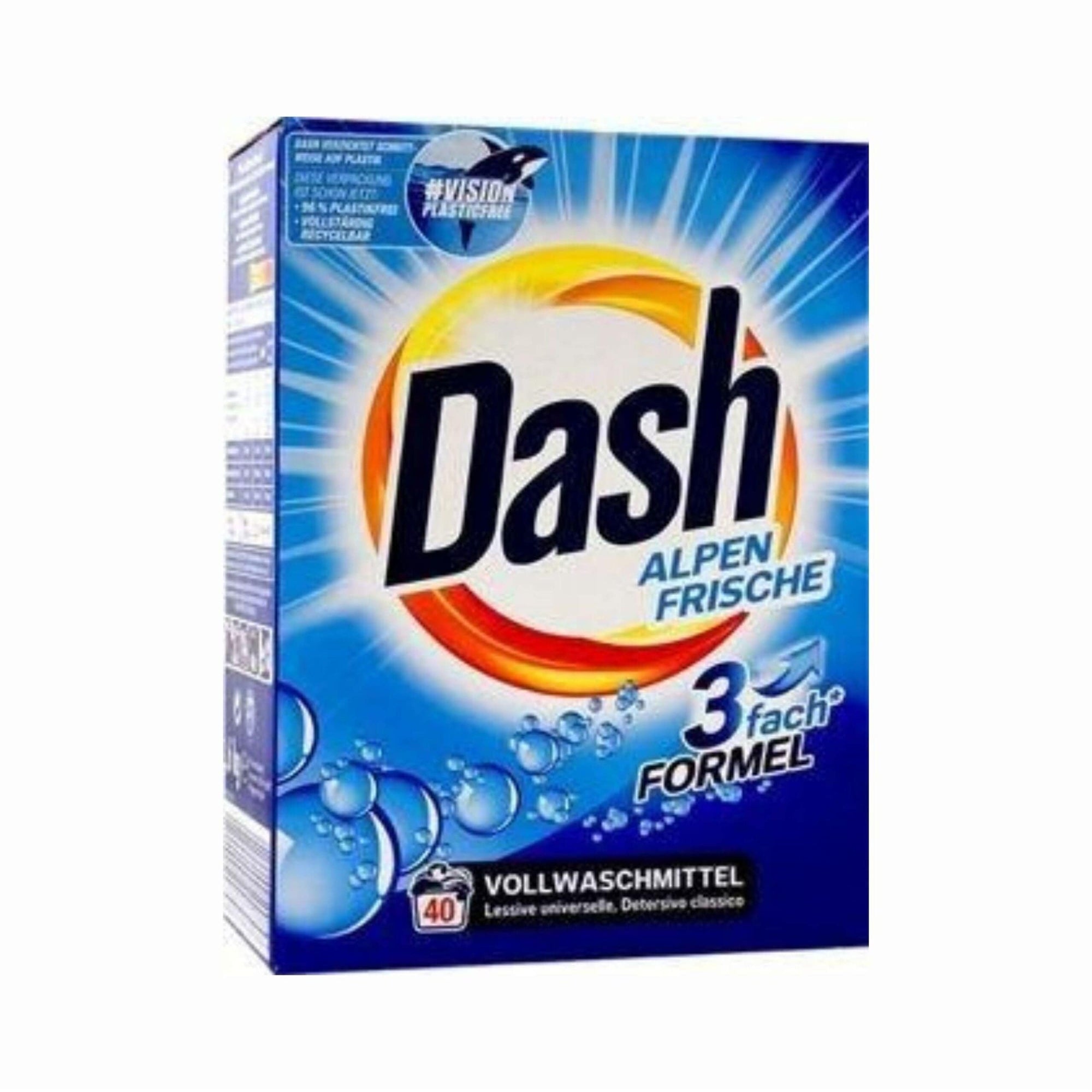 Produkt DASH Proszki do prania Proszek do prania DASH Alpen Frische 40 Prań 2,6 kg 025182