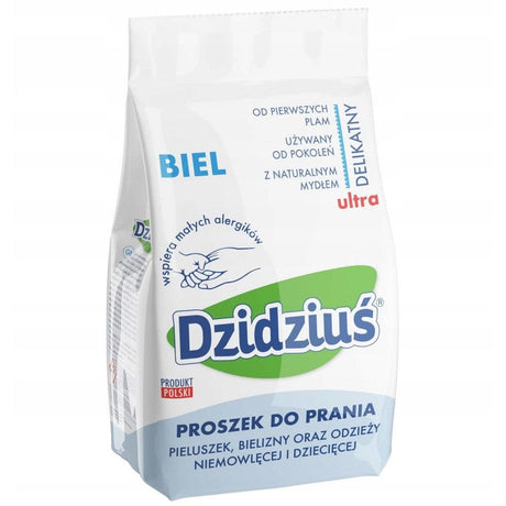 Produkt DZIDZIUŚ Proszki do prania Proszek do prania DZIDZIUŚ Biel Ultra delikatny 1,5kg 001558